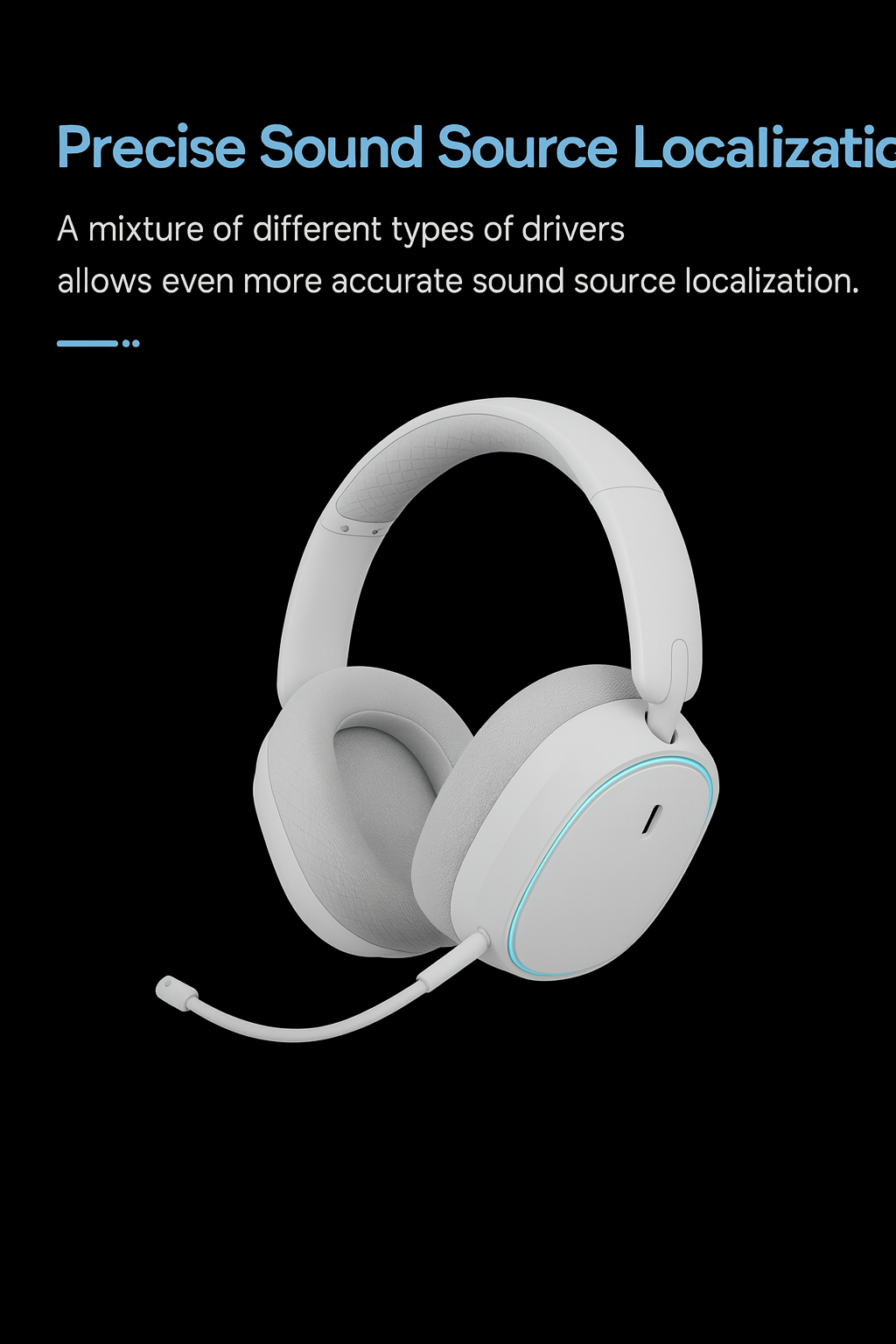 BDEV G80 Pro Wireless Gaming Headset – White