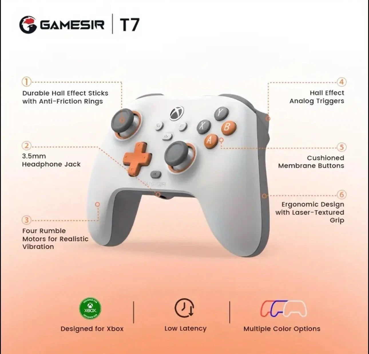 GameSir T7 Wired Controller  - FLASH SALE - Xbox Series X/S, Xbox One, PC