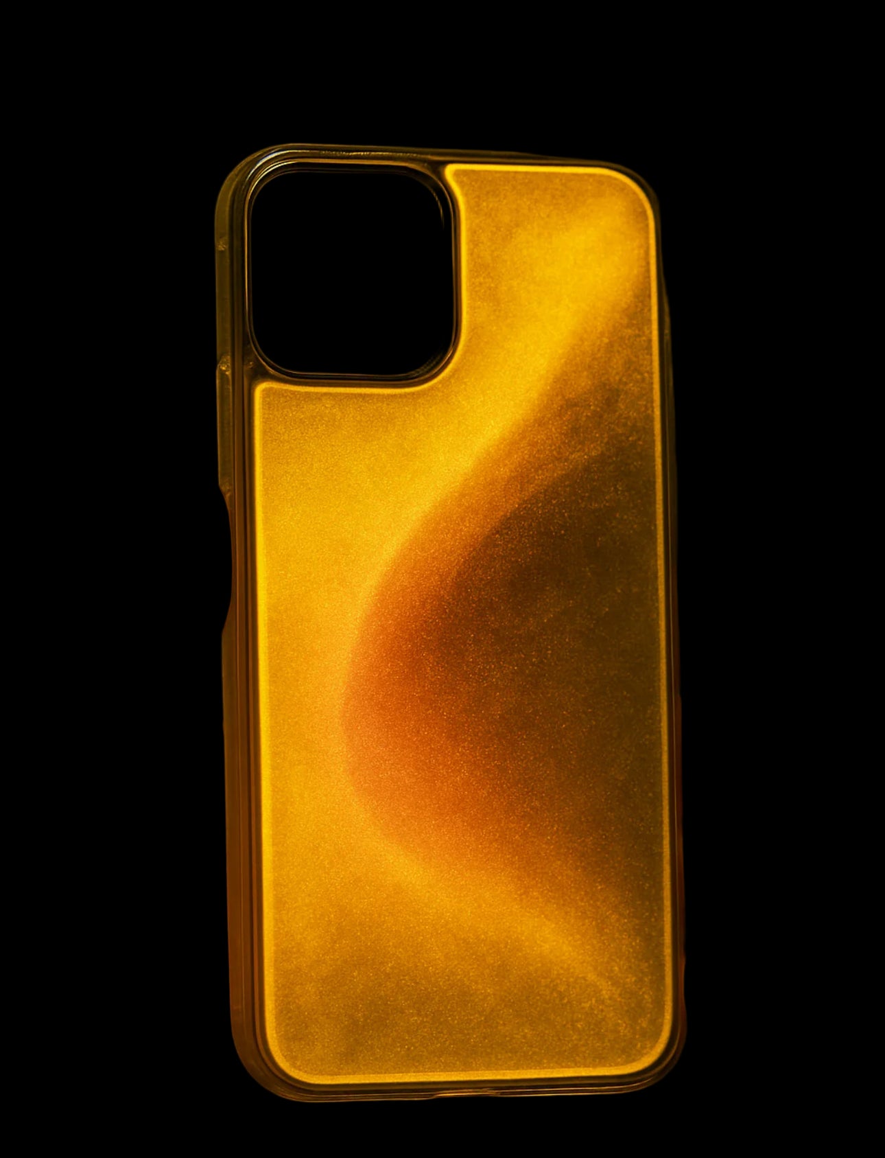 Luminous Quicksand Glow‑in‑the‑Dark Liquid iPhone Case