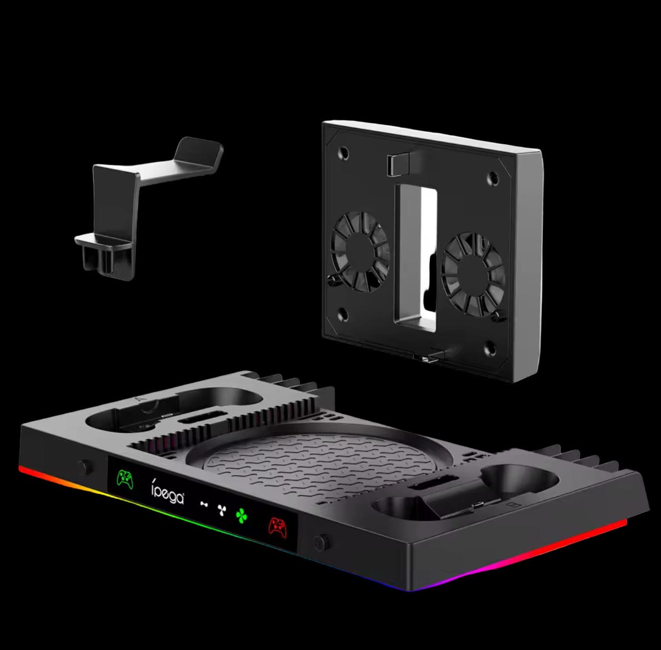Xbox Series X Cooling Fan Stand & Charging Station With Dual Controller Dock