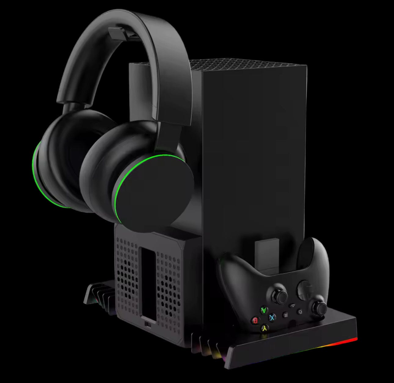 Xbox Series X Cooling Fan Stand & Charging Station With Dual Controller Dock