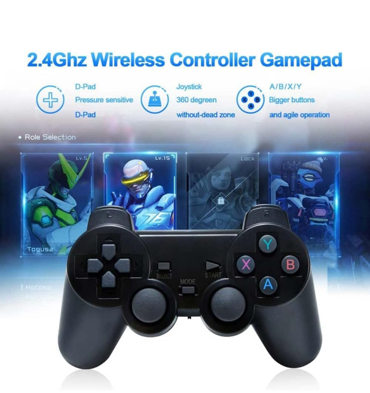 X2 Plus Game Stick Retro Console, Built In 4000+ Games 128GB Wireless Controller 4k, HD